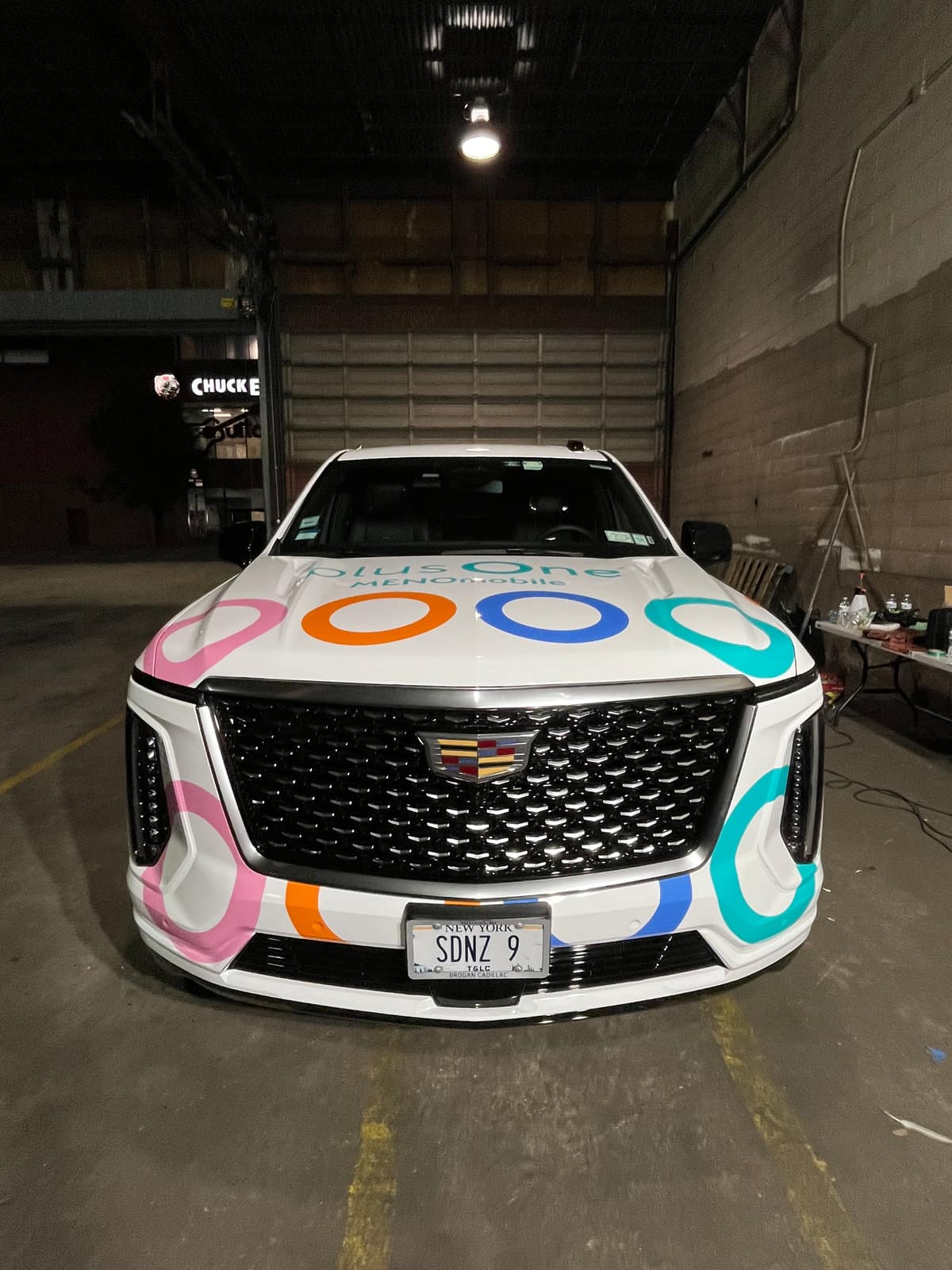 After — full commercial wrap on a Cadillac Escalade