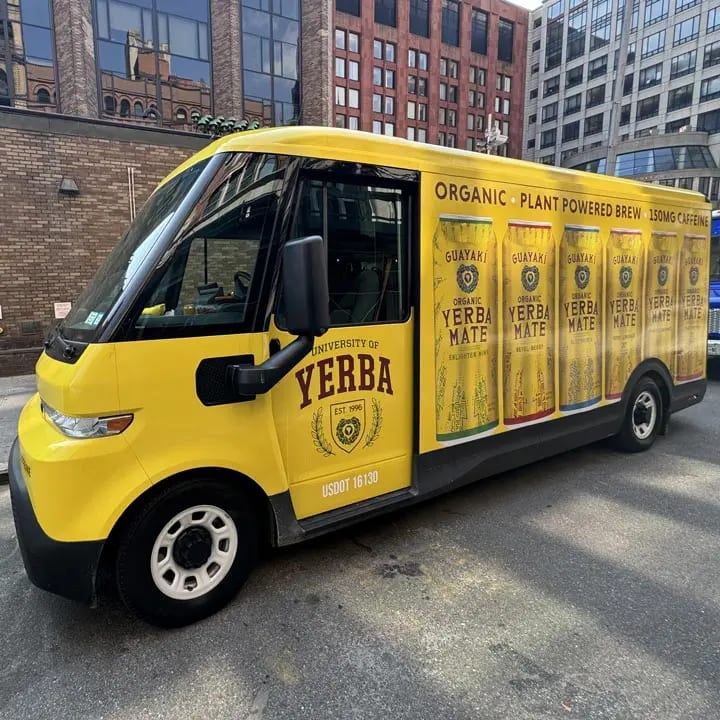 Yerba Maté Electric Delivery Van