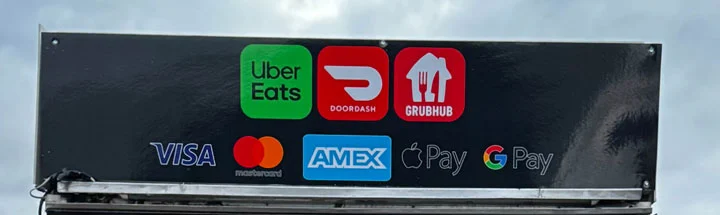 Food Cart sign bord vinyl wrap