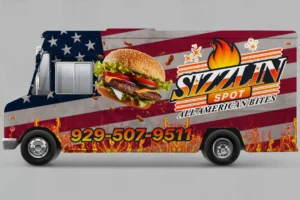 burger truck wrap design