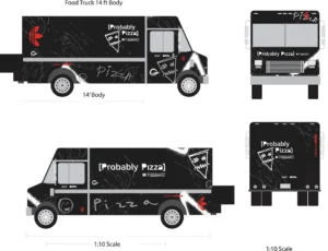 food truck template Pizza