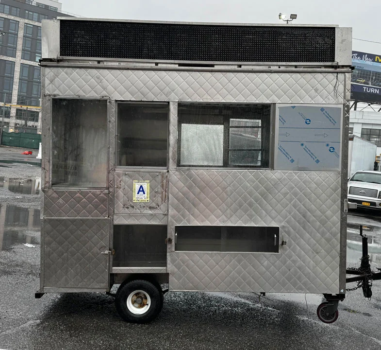 front food cart before vinyl wrap