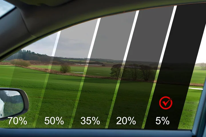 window tinting 5% VLT window tinting 5% VLT